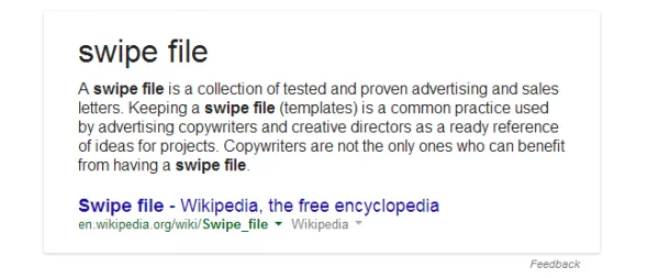 swipefile