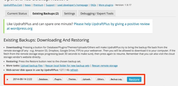 UpdraftPlus_‹_Code_Improv_—_WordPress_2